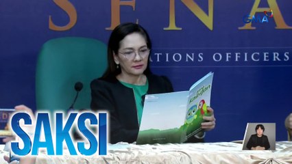 Hontiveros - Pamamahagi ng libro ni VP Sara, hindi tamang gastusan ng P10M ng gobyerno | Saksi