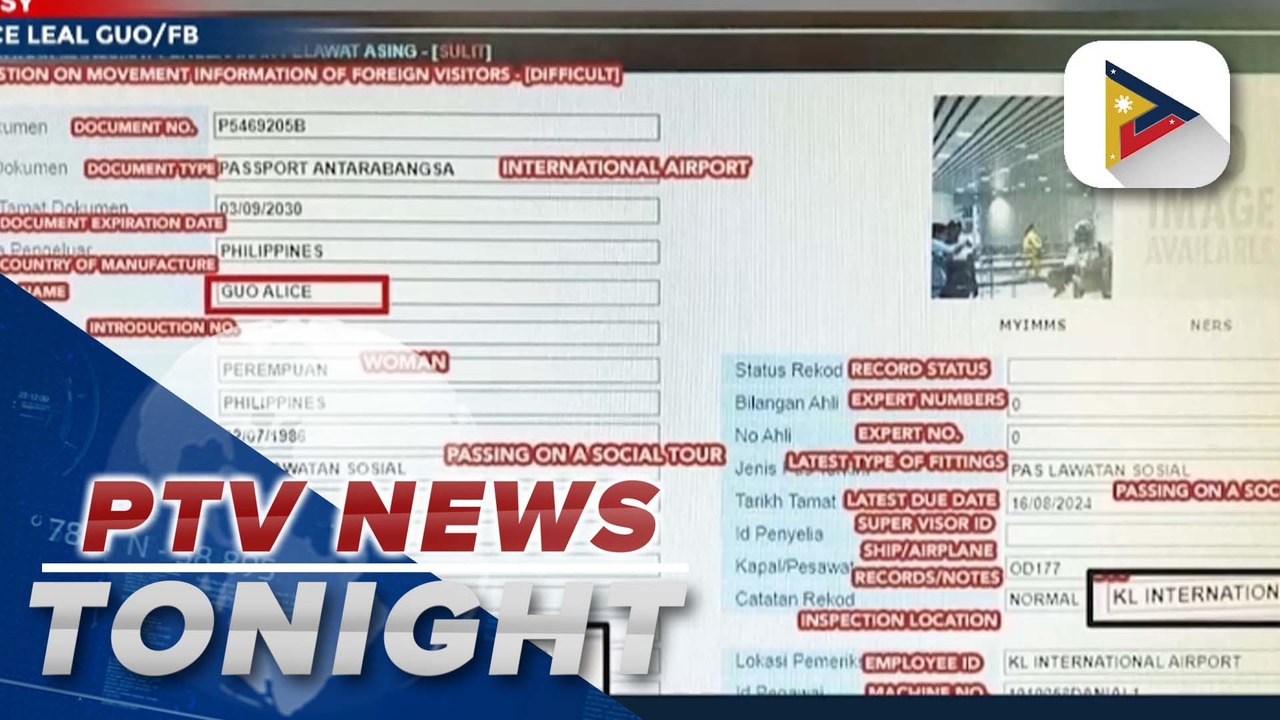 Passports of Alice Guo, family reported to PH Center on Transnational Crime; Senate to probe how Guo allegedly slipped out of PH