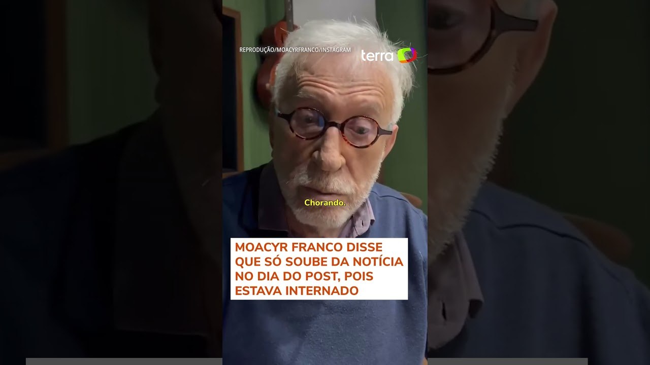 Moacyr Franco lê carta para Silvio Santos dias após falecimento: 'Tive inveja de você' #shorts