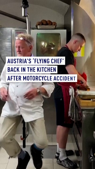 Austria’s flying chef back in the kitchen after motorcycle accident