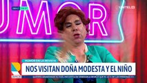 Doña Modesta llegó desde Cochabamba con el pequeño Carlitos y causó revuelo en La Revista