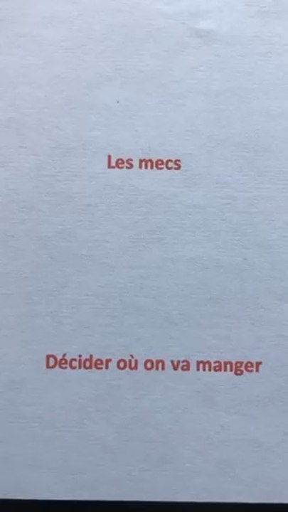 C’est toujours comme ça..