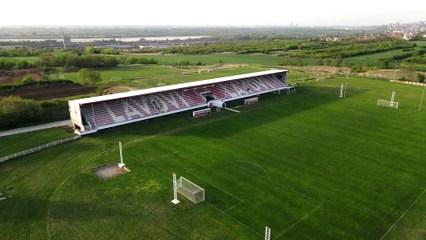 Snimak iz vazduha stadiona fk Železnik 1930,Beograd