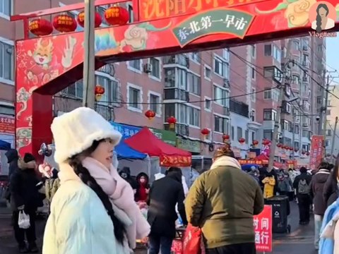Exploring the Morning ☀️ Market and Luxury Buffet | A Day in Dongbei Description: Join us as we explore the bustling morning market in Dongbei! From sampling delicious street foods like corn cakes