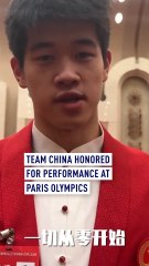 Team China honored for performance at Paris Olympics