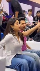Janvi Kapoor and Varun Dhawan stealing the spotlight and each other's good looks.