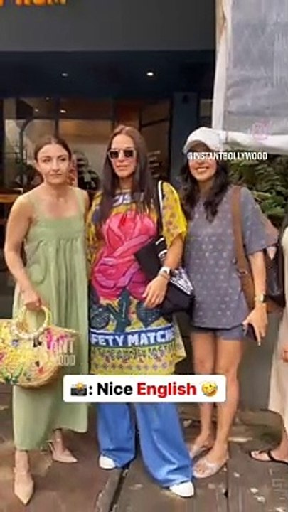 Neha Dhupia and Soha Ali Khan snapped enjoying a cafe outing in Bandra.