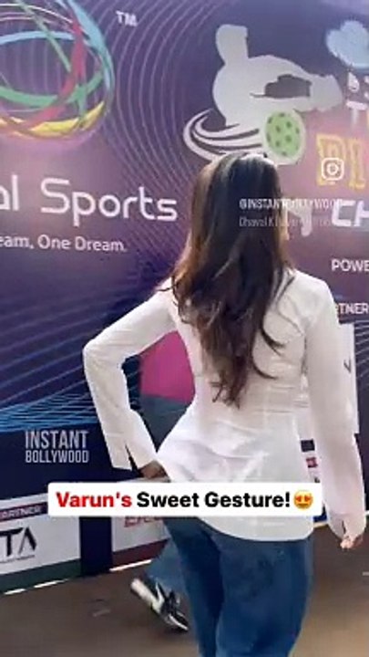 Varun Dhawan's gentleman gesture.