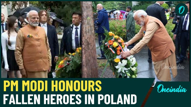 PM Modi in Poland: Wreath-Laying Ceremony at Monte Cassino and Kolhapur Memorial in Warsaw |Oneindia