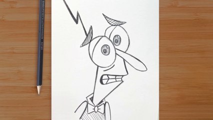 Easy Drawing - How to Draw Fear from Inside Out Step by Step ️