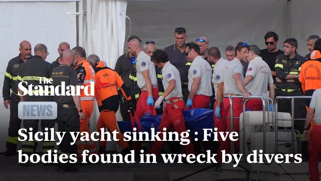 Four Bodies Found On Sunken Luxury Yacht Off Coast Of Sicilly