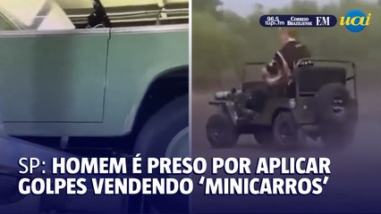 SP:  homem é preso por aplicar golpes vendendo 'minicarros'
