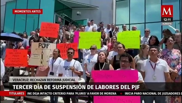 Suspenden labores en todas las oficinas del Poder Judicial de la Federación en Veracruz