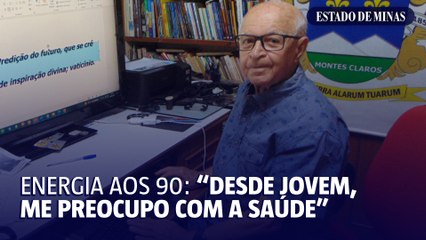 Aos 90, Wanderlino mantém rotina de estudos: "Desde jovem, me preocupo com a saúde"