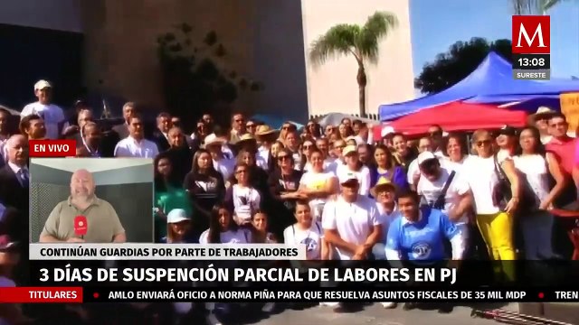 Paro de labores del Poder Judicial en Morelos cumple tres días