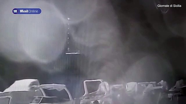 CCTV - Moment Bayesian yacht disappears during storm in Sicily