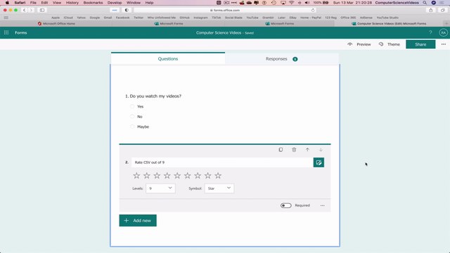 How to ADD a New Section to Your Microsoft Form for Office 365 On a Mac - Basic Tutorial | New