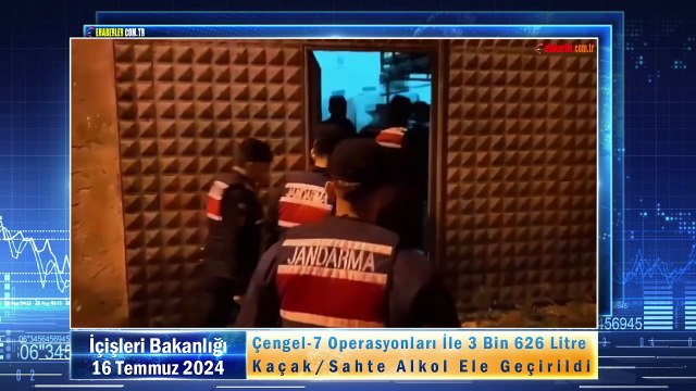 Çengel-7 Operasyonları İle 3 Bin 626 Litre Kaçak/Sahte Alkol Ele Geçirildi