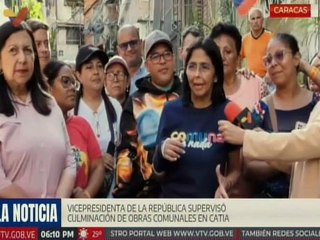 Caracas | Vpdta. Ejecutiva Delcy Rodríguez supervisa culminación de proyectos comunales en Catia