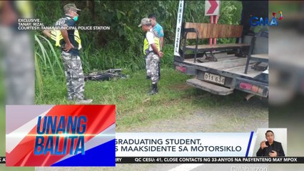 24-anyos na graduating student, patay matapos maaksidente sa motorsiklo | Unang Balita