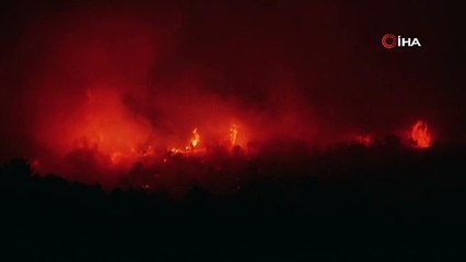 Gerede'deki orman yangını 13 saattir sürüyor