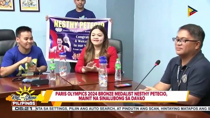 Paris Olympics 2024 bronze medalist Nesthy Petecio, mainit na sinalubong sa Davao