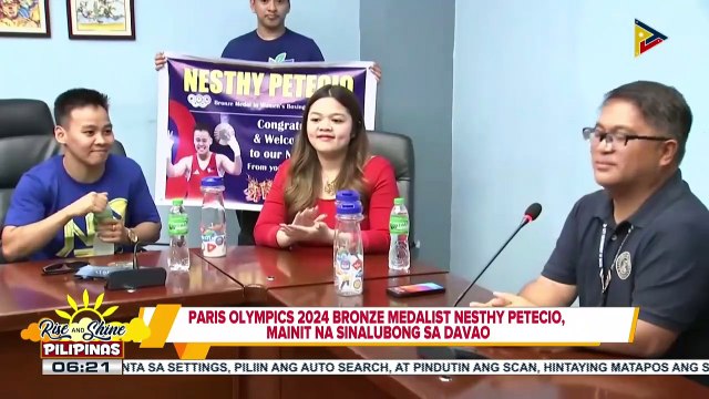 Paris Olympics 2024 bronze medalist Nesthy Petecio, mainit na sinalubong sa Davao