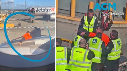 Irate Jetstar passenger opens emergency exit, jumps out of cabin at Melbourne Airport