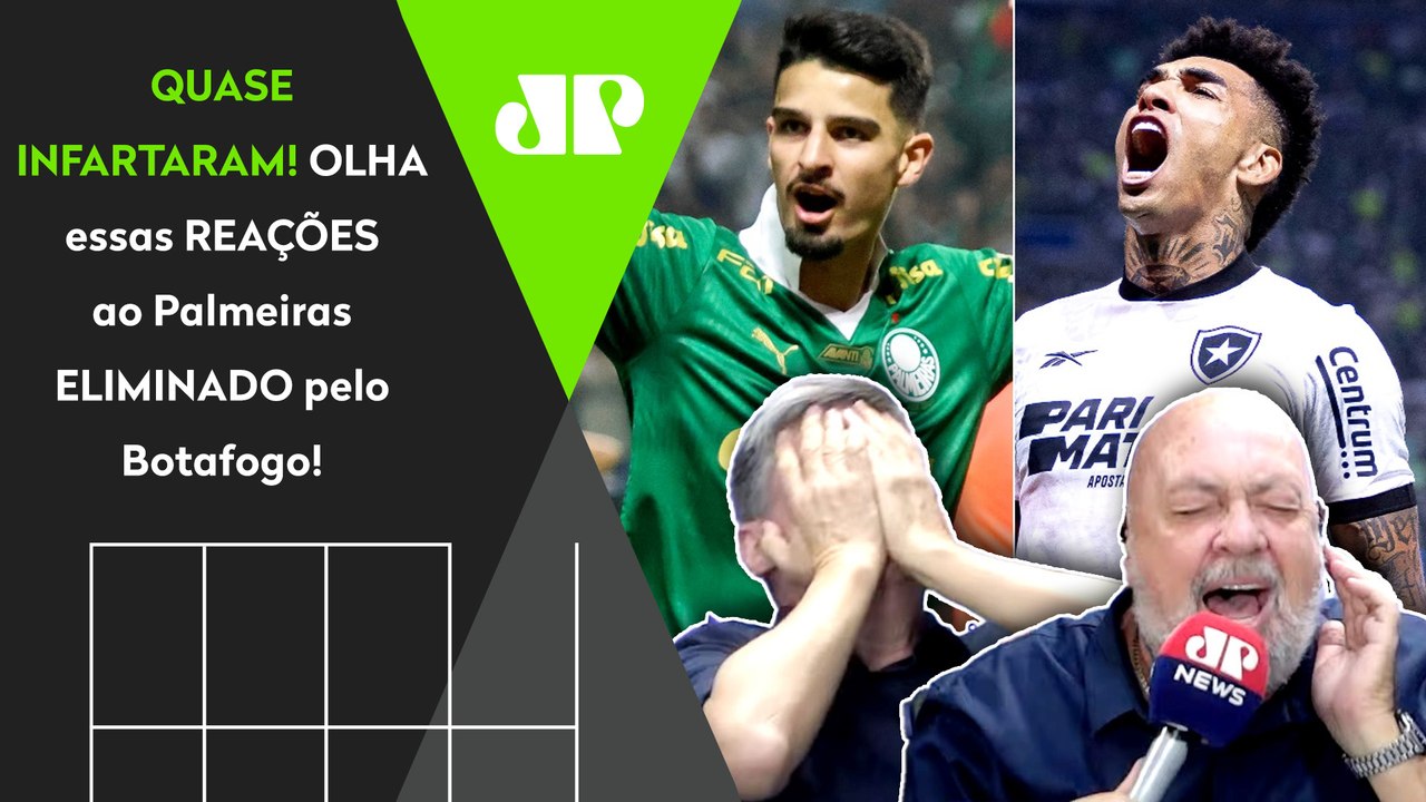 INACREDITÁVEL! OLHA as REAÇÕES dos jornalistas ao Palmeiras ELIMINADO pelo Botafogo na Libertadores!