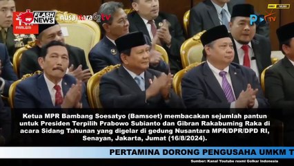 Bamsoet Meriahkan Sidang Tahunan 2024 dengan Pantun dan Harapan Kebangsaan
