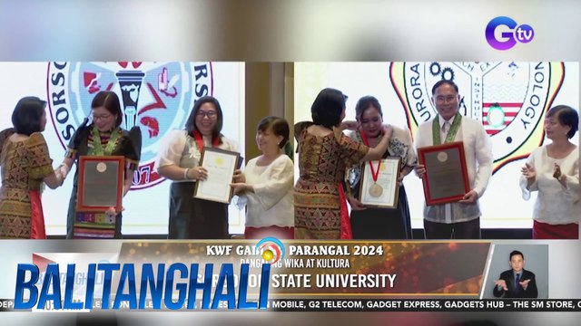 Mga natatanging mag-aaral at propesyonal, kinilala ng Komisyon sa Wikang Filipino | Balitanghali