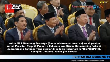 Momen Ketua MPR Berikan Pantun Untuk Presiden Terpilih Prabowo - Gibran