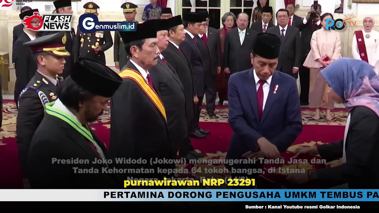 Kader Partai Golkar Terima Tanda Jasa dan Kehormatan dari Pemerintah