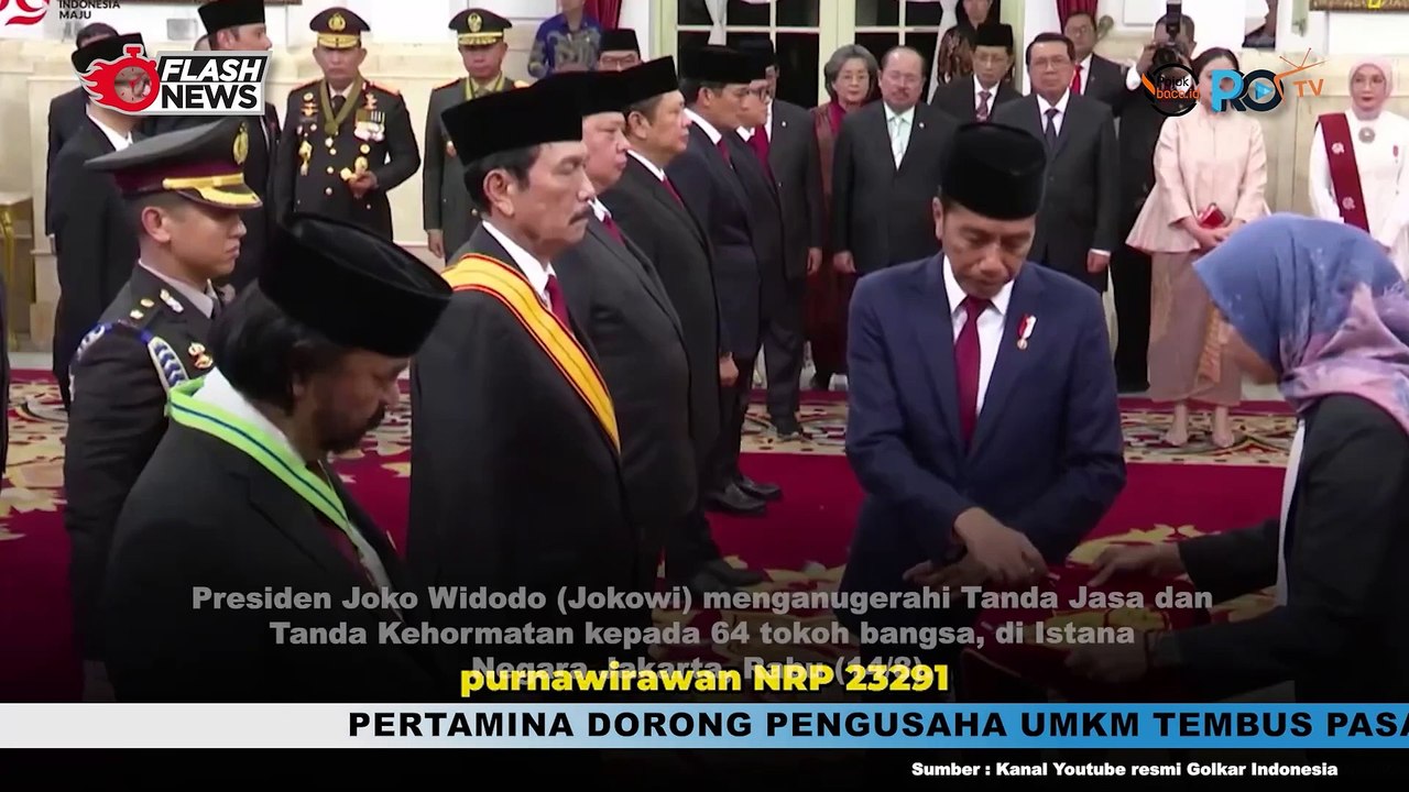 Kader Partai Golkar Terima Tanda Jasa dan Kehormatan dari Pemerintah