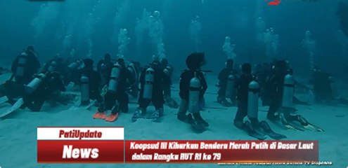 Koopsud III Kibarkan Bendera Merah Putih di Dasar Laut dalam Rangka HUT RI ke 79