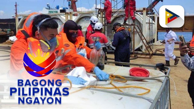 Panayam kay Lt. Cdr. Michael John Encina ng PCG Bataan Station ukol sa full-operation na siphoning ng industrial fuel mula sa tumaob na MT Terranova