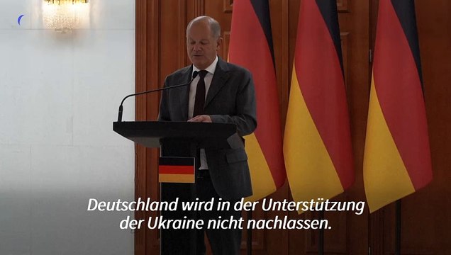 Scholz bekräftigt Willen zu umfassender Militärhilfe für Ukraine