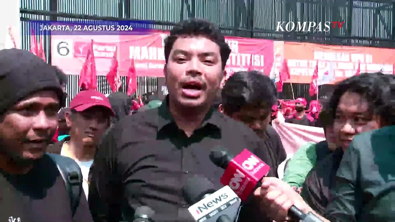 Alasan Komika Mamat Alkatiri dan Ananta Rispo Ikut Demo Tolak Revisi UU Pilkada di Gedung DPR
