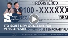 LTO issues new guidelines for vehicle plates