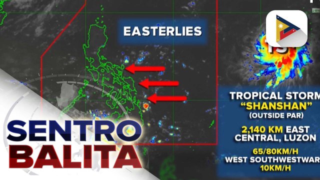 Bagyo sa labas ng PAR, hindi inaasahang magkakaroon ng direktang epekto sa bansa; Easterlies, nakaaapekto sa silangan ng Visayas at Mindanao