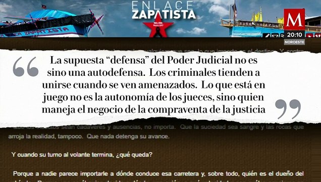 Subcomandante Marcos crítica a AMLO por reforma al Poder Judicial en carta abierta