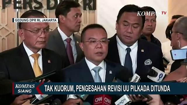 Tak Penuhi Syarat Kuorum, Pengesahan Revisi UU Pilkada oleh DPR Ditunda!