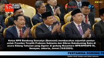 MOMEN KETUA MPR RI BAMBANG SOESATYO BERIKAN PANTUN UNTUK PRESIDEN TERPILIH PRABOWO-GIBRAN