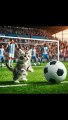 Munchie plays soccer  #cat #ai #catlover #aiart #story #cutecat