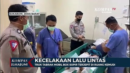 Video herunterladen: Truk Tabrak Mobil Box Sopir Terjepit Di Ruang Kemudi