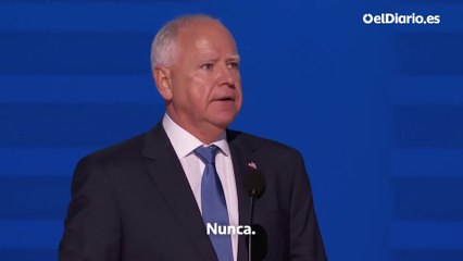 Tim Walz acepta la nominación para ser vicepresidente: “Nunca subestimes a un profesor de escuela pública”