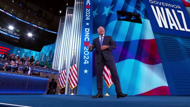 Tim Walz acepta la nominación demócrata a vicepresidente de EEUU: Es el honor de mi vida