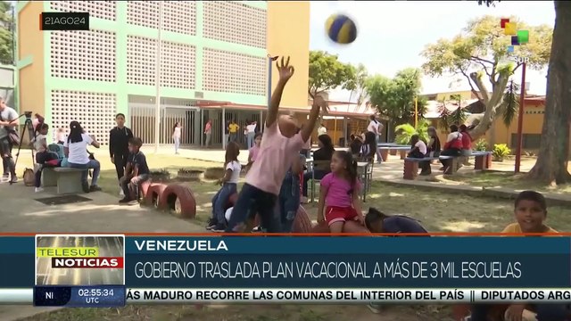 En Venezuela más de 84 mil niños son beneficiados por los planes vacacionales impulsados por el gobierno bolivariano