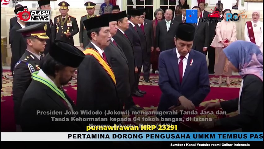 Kader Partai Golkar Terima Tanda Jasa dan Kehormatan dari Pemerintah