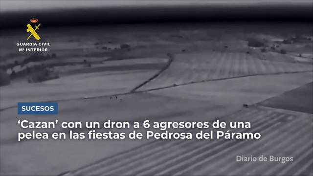 La Guardia Civil 'caza' con un dron a seis agresores tras una pelea en las fiestas de Pedrosa del Páramo